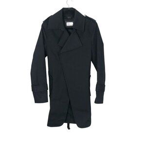 Mackage Black Cotton Trench Coat With Belt Size 38 (US M)